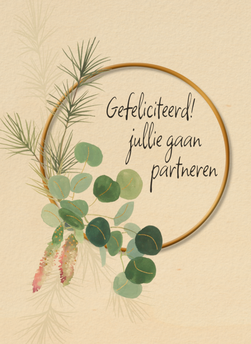 Houten Kaart Geregistreerd Partnerschap | Houten Kaart Hallmark | Geregistreerd Partnerschap | Kaart Gefeliciteerd Met Jullie Partneren
