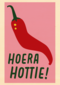 Verjaardagskaart Hoera Hottie