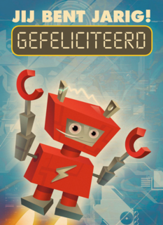rode robot gefeliciteerd