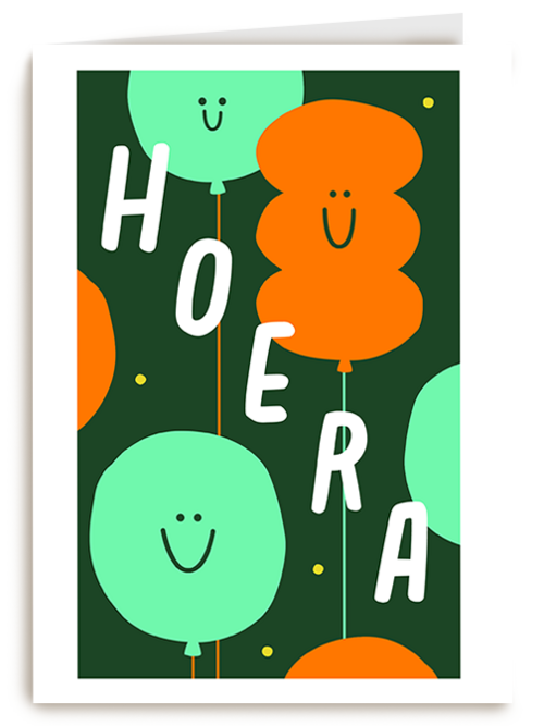 Verjaardagskaart Hallmark | Verjaardagskaart Hoera Ballonnen