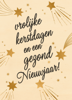 Kerstkaart Hip Vrolijke Kerstdagen en en een gezond nieuw jaar