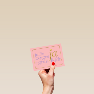 Felicitatie Jullie zeggen ja tegen de liefde
