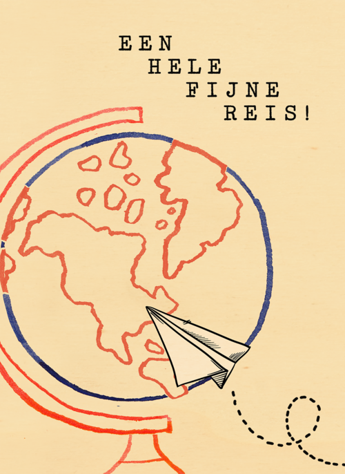 Houten Kaart Groetjes Uit | Houten Kaart Hallmark | Groetjes Uit | Een Hele Fijne Reis