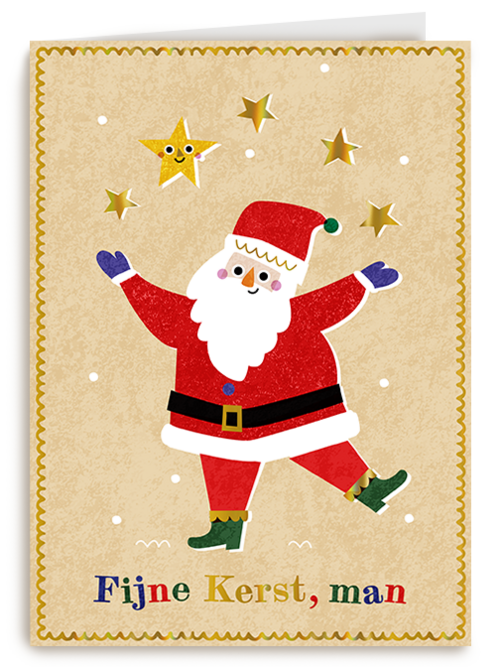 Kerstkaart Hallmark | Kinderpostzegels - Kerstman