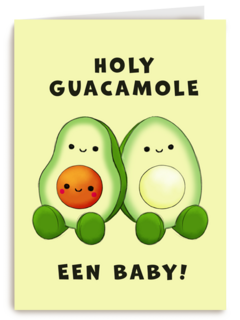 Zwangerschap kaart holy guacamole