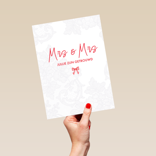 Mrs Mrs jullie zijn getrouwd