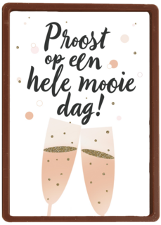 Trouwdagkaart Proost op een hele mooie dag
