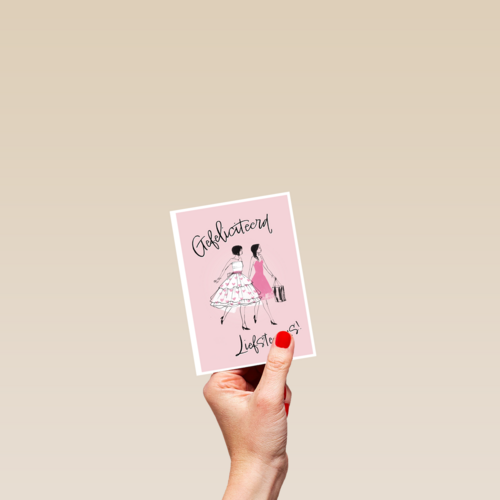 een felicitatiekaart voor een lieve zus