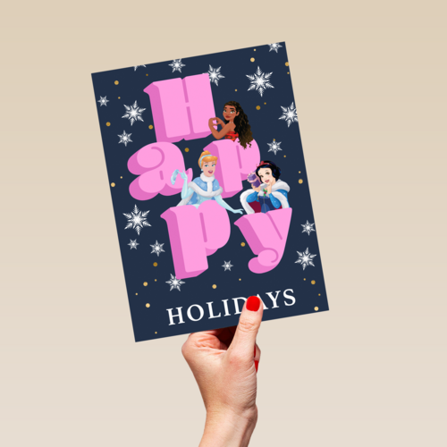 Happy Holidays Disney Princess