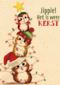 kerstkaart jippie het is weer kerst