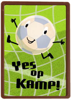 Op kamp kaart voetbal