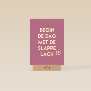 sporta op kamp kaart begin de dag met de slappe lach