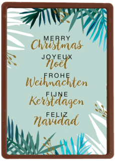 kerstpalmen met glitter