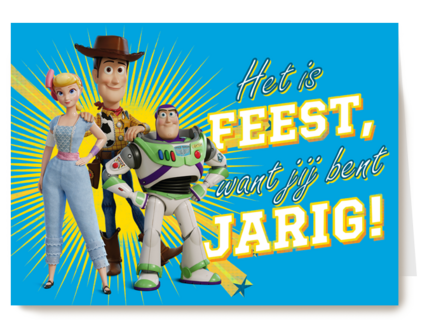 Toy Story kaart het is feest