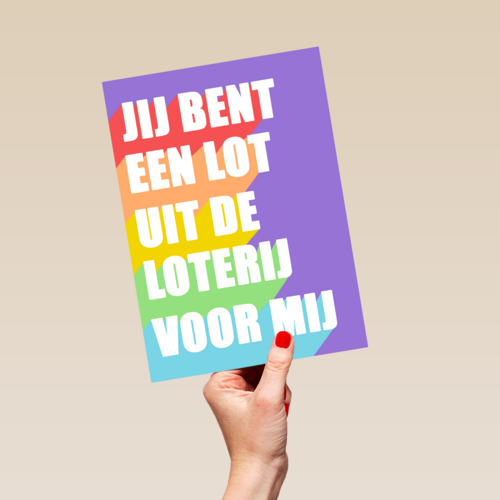 Liefde kaart lot uit de loterij