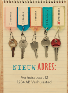 verhuizen nieuw adres verhuisbericht notitie