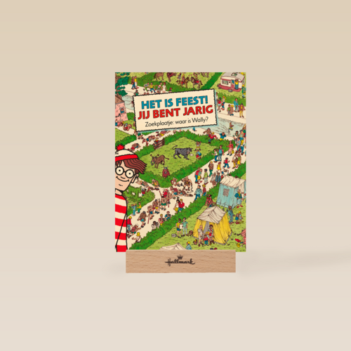 verjaardag kaart kind waar is wally