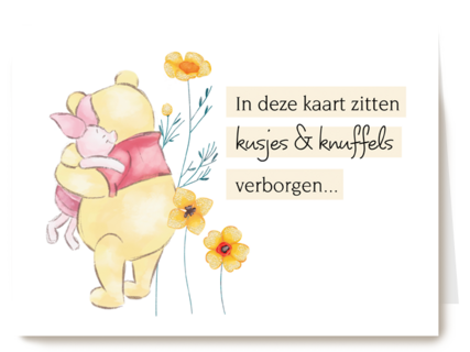 Winnie de Poeh kusjes en knuffels