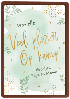 Veel plezier op kamp papa mama
