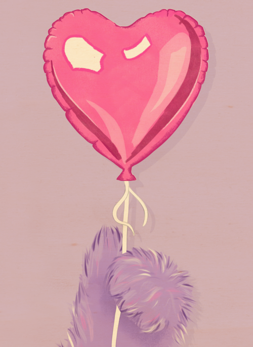 Hart Ballon Fluffy hand
