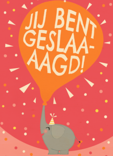 Olifant Jij bent geslaagd