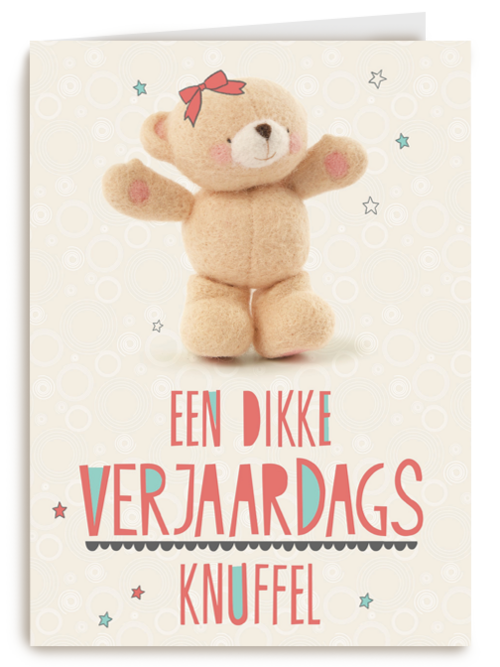 een bere knuffel voor jouw verjaardag