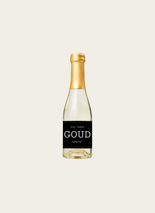 Secco Bubbles Jij Bent Goud Waard | Geven Is Leuker Cadeau Drank En Eten |