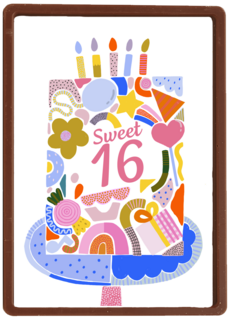 sweet 16 birthday met een taart