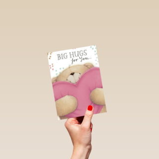 valentijnkaart big hugs for you