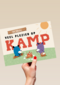 op kamp kaart om je veel plezier te wensen op kamp