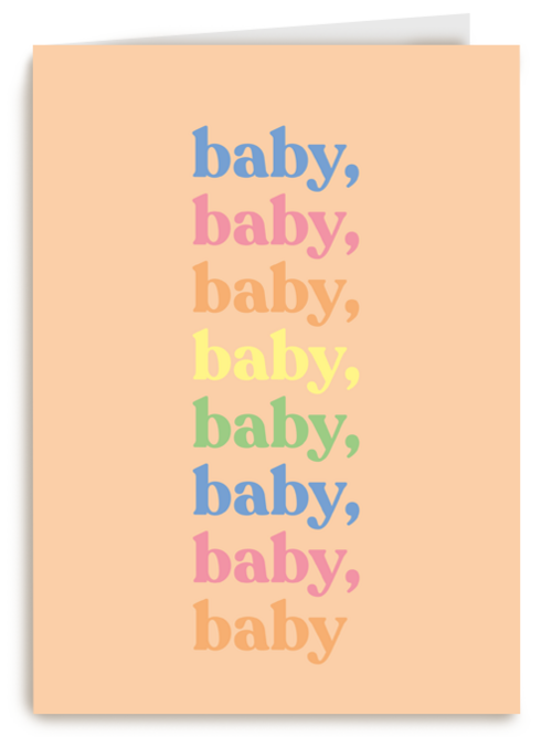 Kaart Hallmark | Geboorte Felicitatie | Geboorte Felicitatie Andc Baby Regenboog