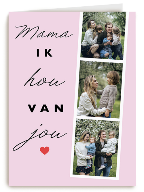 moederdag fotokaart hip mama ik hou van jou