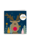 Kerstkaart Rudolph the red nose reindeer
