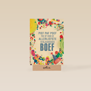 pief paf poef voor de allerliefste kaart