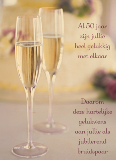 gelukwens op vijftig jaar