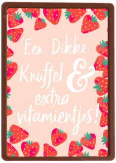 Beterschapskaart Een dikke knuffel en extra vitamientjes