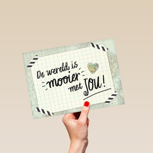 compliment de wereld is mooier met jou