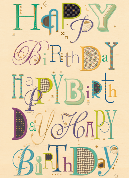 verjaardag kaart man klassiek happy birthday turnowsky