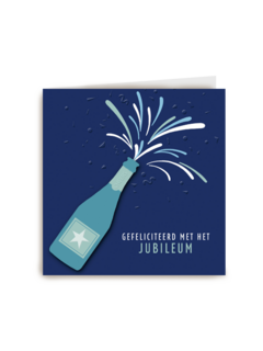 gefeliciteerd kaart stijlvol jubileum