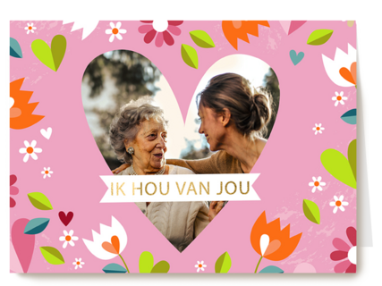 zomaar fotokaart hart ik hou van jou