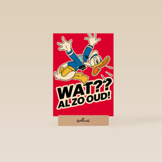 Verjaardagskaart Donald Duck Wat al zo oud