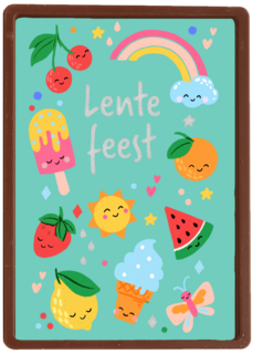 Lentefeest fruit regenboog