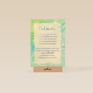 Sterktekaart Woorden schieten te kort More than words