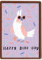 Zomer kaart Happy bird day