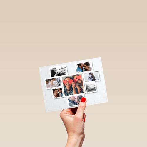 fotocollage aan de muur
