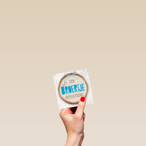 strik een broertje gefeliciteerd