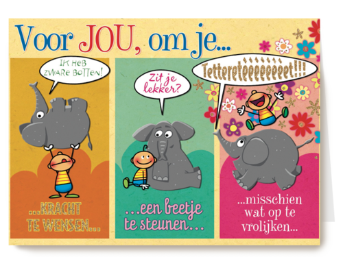 smile kaart voor jou om je op te vrolijken