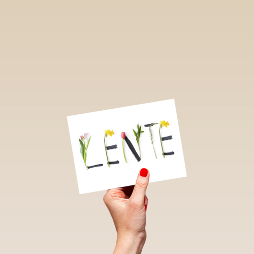 lente met bloemen