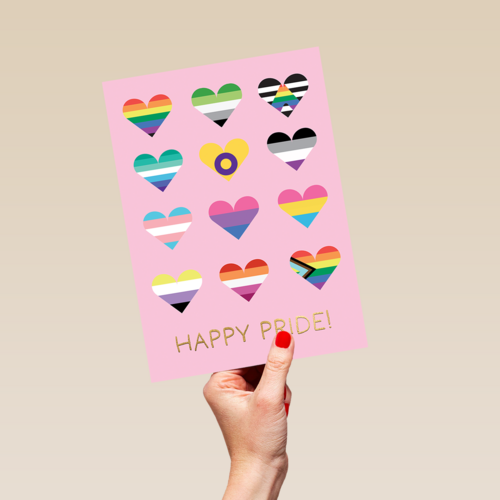 Happy Pride hearts