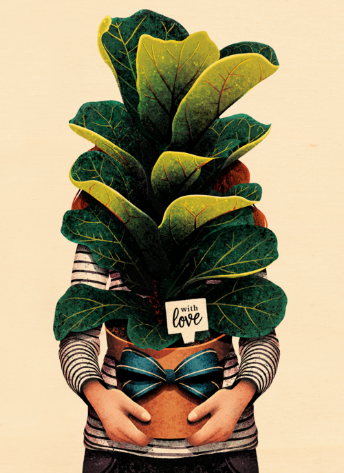 Houten Kaart Felicitatie Nieuwe Woning | Houten Kaart Hallmark | Felicitatie Nieuwe Woning | Vriendschap Kaart Folio With Love Plant